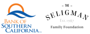 Logos for Bank of Southern California and The Seligman Family Foundation